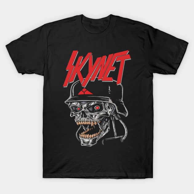 "SKYNET SCREAM" (FRONT ONLY) T-Shirt by joeyjamesartworx